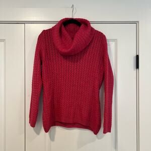 Banana Republic Women's Turtleneck Sweater Wool Alpaca Pink‎ Size Medium